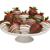 12 Gourmet Dipped Swizzled Strawberries