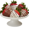 12 Gourmet Dipped Swizzled Strawberries